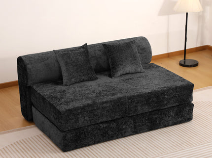 Convertible Design Sofa Bed, 2 Seater Fold Out Floor Couch