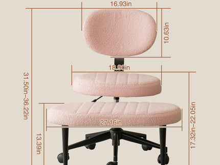 Ergonomic Cross Legged Office Chair With Back Support