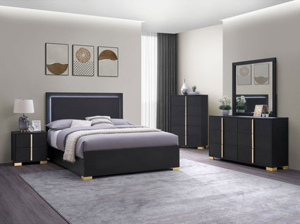 Jeremiah - Bedroom Set With LED Headboard