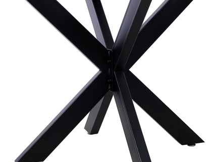 Spider Shaped Steel Table Legs, Metal Dining Table Frame, Heavy Duty Box Section Table Base - Black