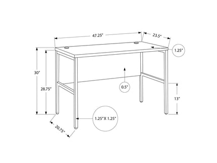 Computer Desk, Home Office, Commercial Grade, Contemporary & Modern