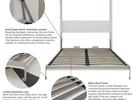 Folding Vertical Murphy Wall Bed