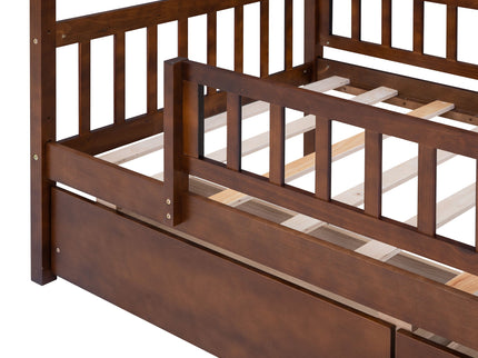 House Bed With 2 Drawers