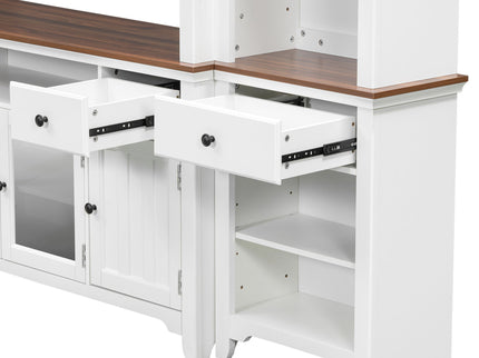 Extra Large TV Stand, Entertainment Center With Storage Cabinets