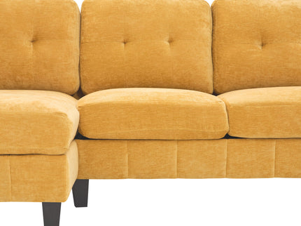 U-Shaped Sectional Sofa 103.5" Fabric Couch With Dual Chaise Lounges, Storage Pockets, Armrest Pillows