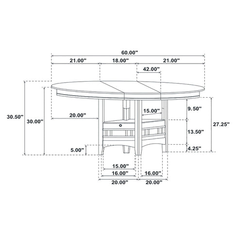 Illkirch - Oval Extension Leaf Dining Table With Expandable Surface - Espresso