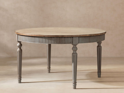 Colette - Round Dining Table - Blue / Gray