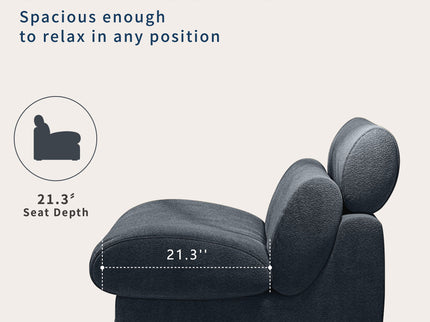 Accent Chair, Soft Medium Firm Upholstery For Living Room