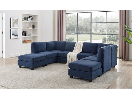 Upholstered Modular Sectional With Removable Cushions