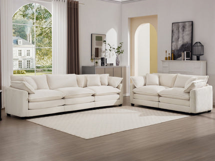 Elegant Oversized Sectional Sofa Set With Deep Seats And Flexible Layout