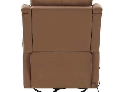 Manual Recliner Swivel Rocking Chair With 8 Point Massage And Heating