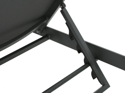 Outdoor Patio Chaise Lounge With 5 Reclining Positions