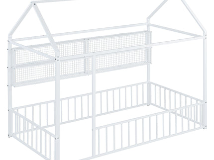 House Frame With Fence And Shelves