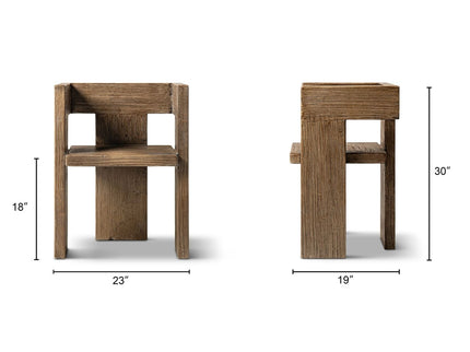 Avenel - Sculptural Block Accent Chair