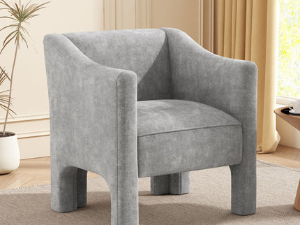 Barrel Accent Chair With Enclosed Arms