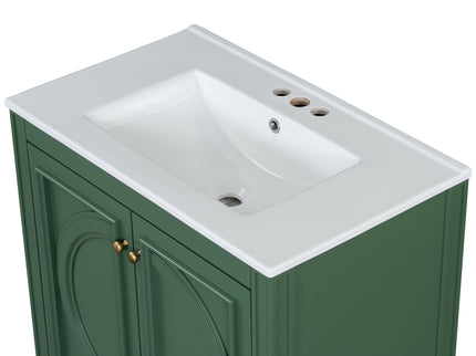 Bathroom Vanity With Sink With 2 Doors And Adjustable Shelf