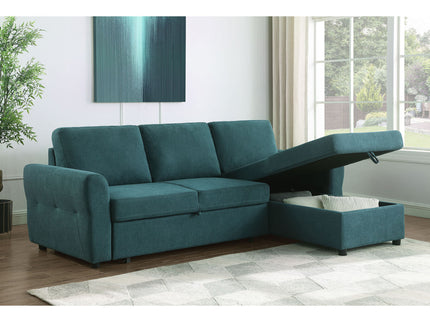 Kenna- Sleeper Sectional Sofa With Storage Ottoman