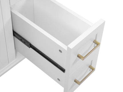 Modern Bathroom Vanity With Ceramic Sink, Soft Close Storage Cabinet