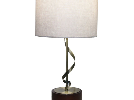 Nightstand Desk Lamp With Twisted Base - White