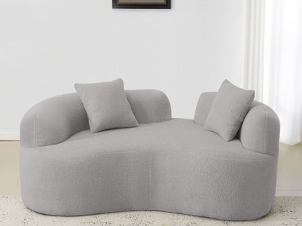 Modern Curved Loveseat