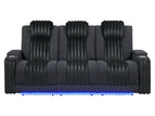 Black / 2 Pc. Sofa, Loveseat