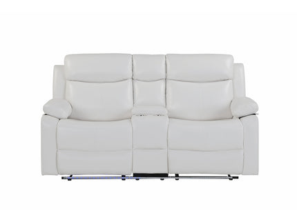 Blanche - Reclining Set With LED Lights, Speaker