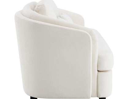 Mariko - Linen 3 Pieces Living Room Set - Beige