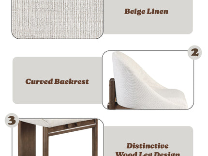 Ouida - Side Chair (Set of 2) - Beige / Brown