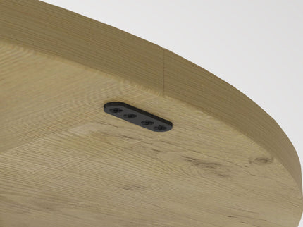 Farmhouse Round Dining Table With Storage Base