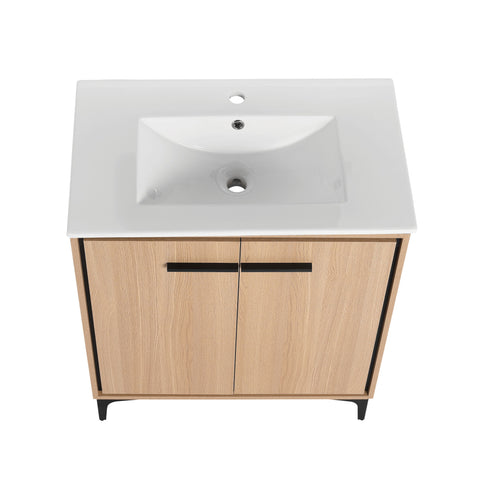 Modern Bathroom Vanity Base With Basin And Storage Cabinet