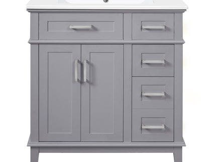 Modern Bathroom Vanity With Sink, Storage Cabinet, Soft Close Doors, Deep & Standard Drawers