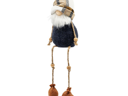 3 Pieces Fall Thanksgiving Gnomes Decorations, Harvest Festival Table Home Ornaments For Holiday Party Gifts - Blue / Brown