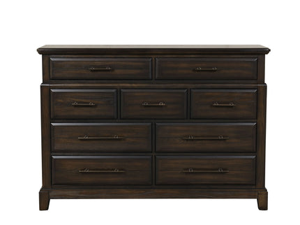 9 Drawer Dresser - Mahogany