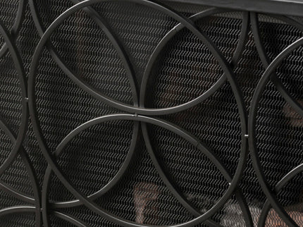 Thayer - Single Panel Iron Fireplace Screen With Geometric Design