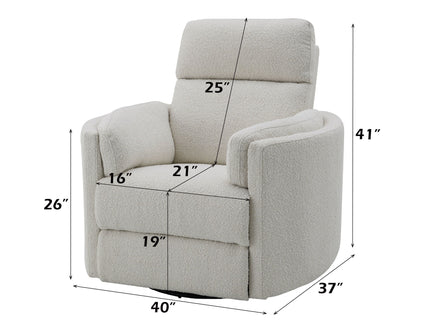 Sagen - Glider Recliner With Swivel