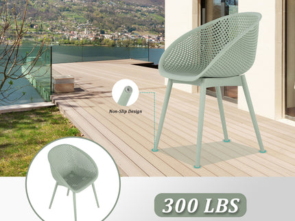 Modern Lounge Chair Set With Round Table