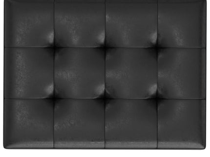 Shay - Large Square Coffee Table Storage Ottoman Mid-Century Style
