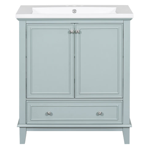 Modern Bathroom Vanity With Sink Combo, Multi Functional Cabinet With Doors And Drawer