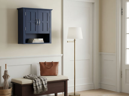 Multi Functional Wall Mounted Cabinet With Adjustable Shelves For Bathroom