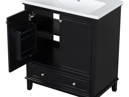 Modern Bathroom Vanity With Sink Combo, Multi Functional Cabinet With Doors And Drawer