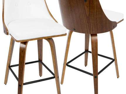 Gianna - Mid Century Modern Counter Stool (Set of 2)