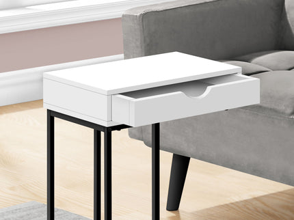 Accent Table, C - Shaped Contemporary & Modern Versatile Design