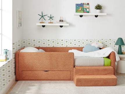 Safe Kids Bed With Guardrails And Storage