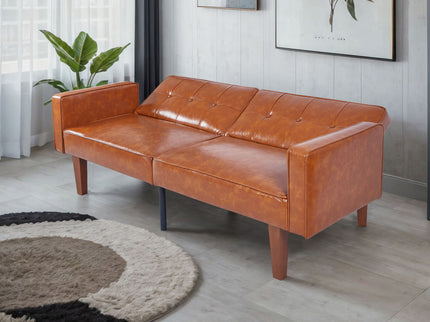3 Position Split Back Futon Sofa Bed For Living Room