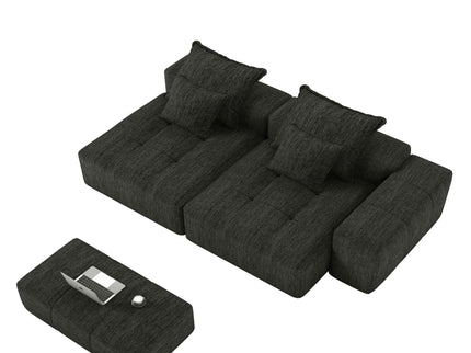 Modern Oversized Diy Combination Modular Sectional Sofa With Pillows
