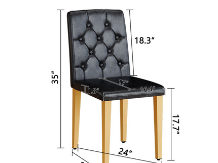 Dining Chairs With Ergonomic Buckle Backrest Comfort