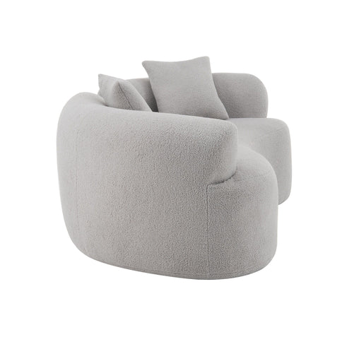 Modern Curved Loveseat