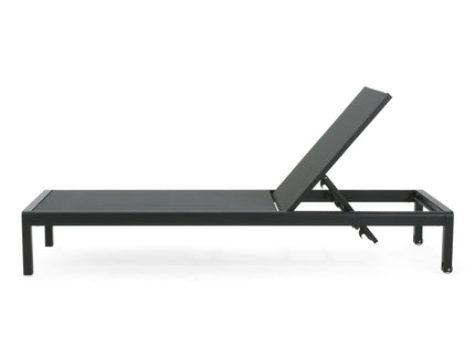 Outdoor Patio Chaise Lounge With 5 Reclining Positions