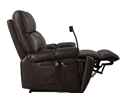 Recliner Chair With Phone Holder, Electric Power Lift Recliner Chair With 2 Motors Massage And Heat For Elderly, 3 Positions, 2 Side Pockets, Cup Holders