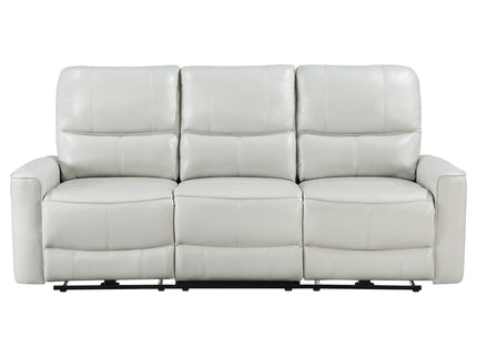 Ashland - Upholstered Power Reclining Sofa With USB Charging - Gray